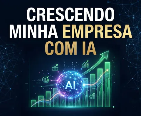 Capa da cartilha Crescendo Minha Empresa com IA